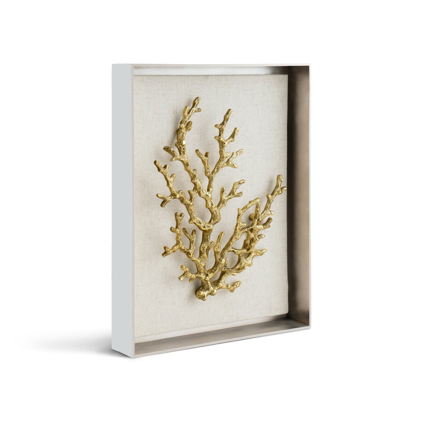Ocean Coral Fabric Shadow Box