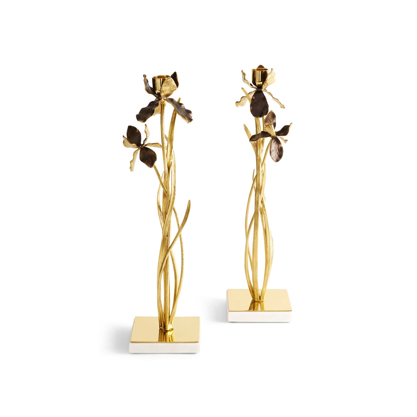 Black Iris Candleholders