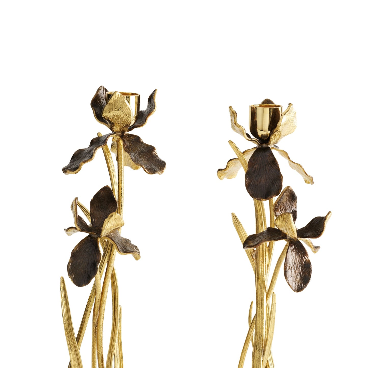 Black Iris Candleholders