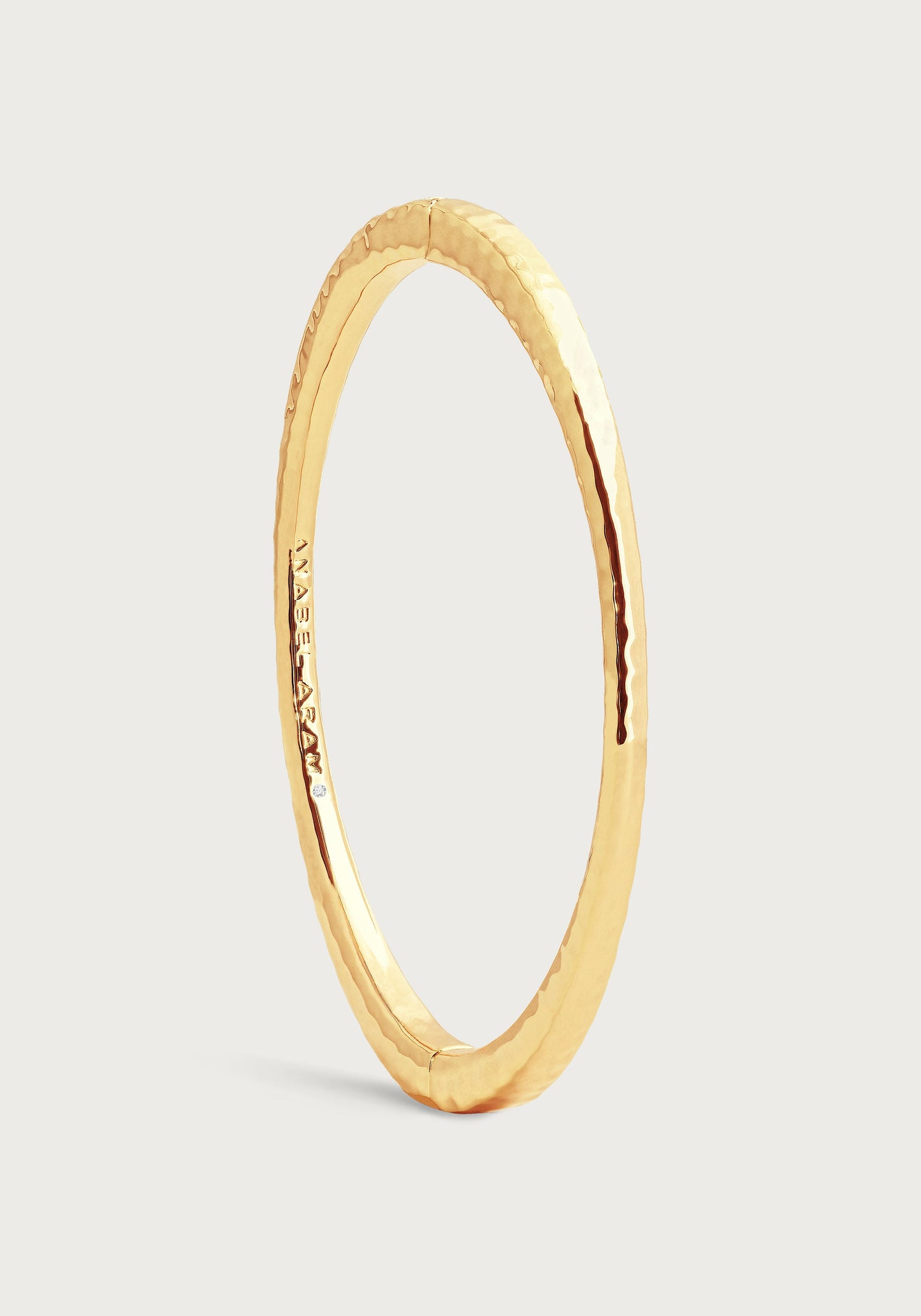Farrier Thin Hinged Bangle, Gold