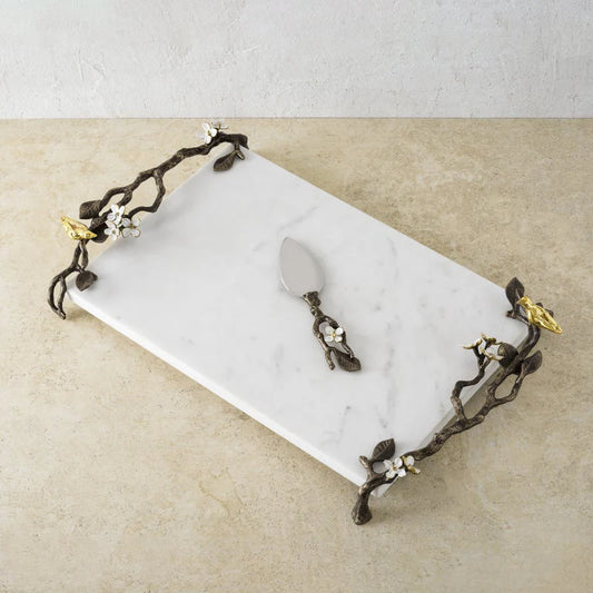 Lovebirds Cheese Board with Knife