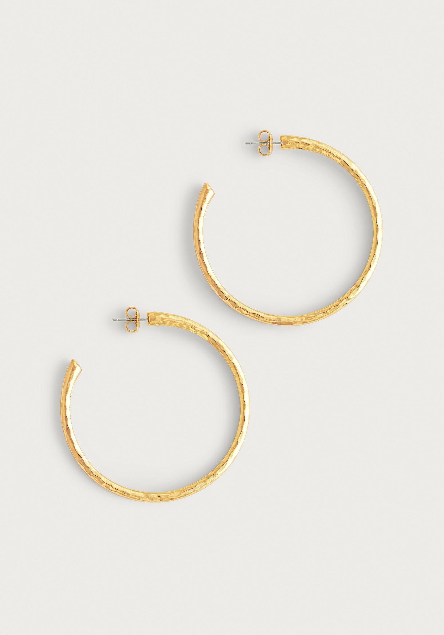 Farrier Large Hoops, Gold