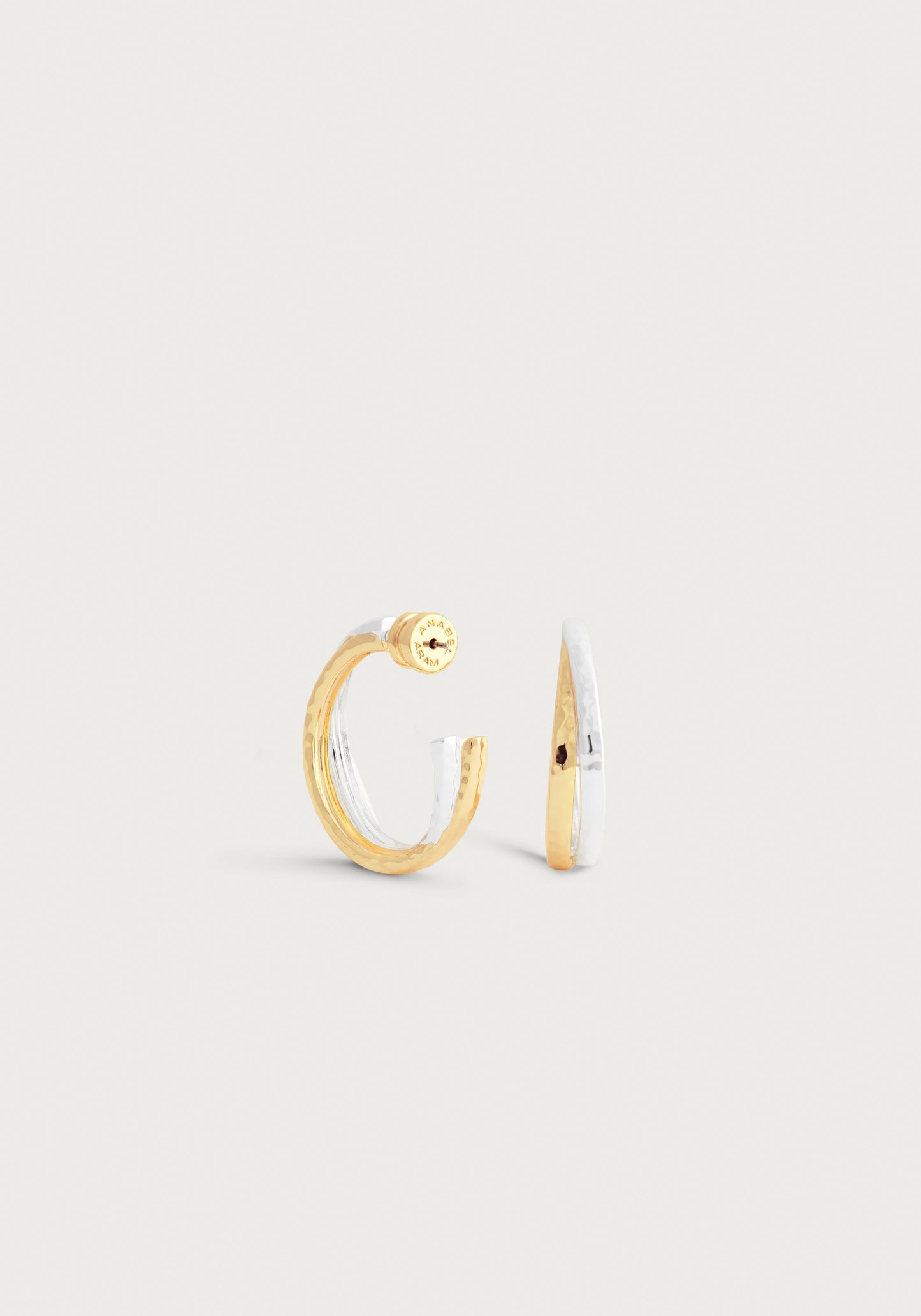 Farrier Mixed Metal Hoop Earrings