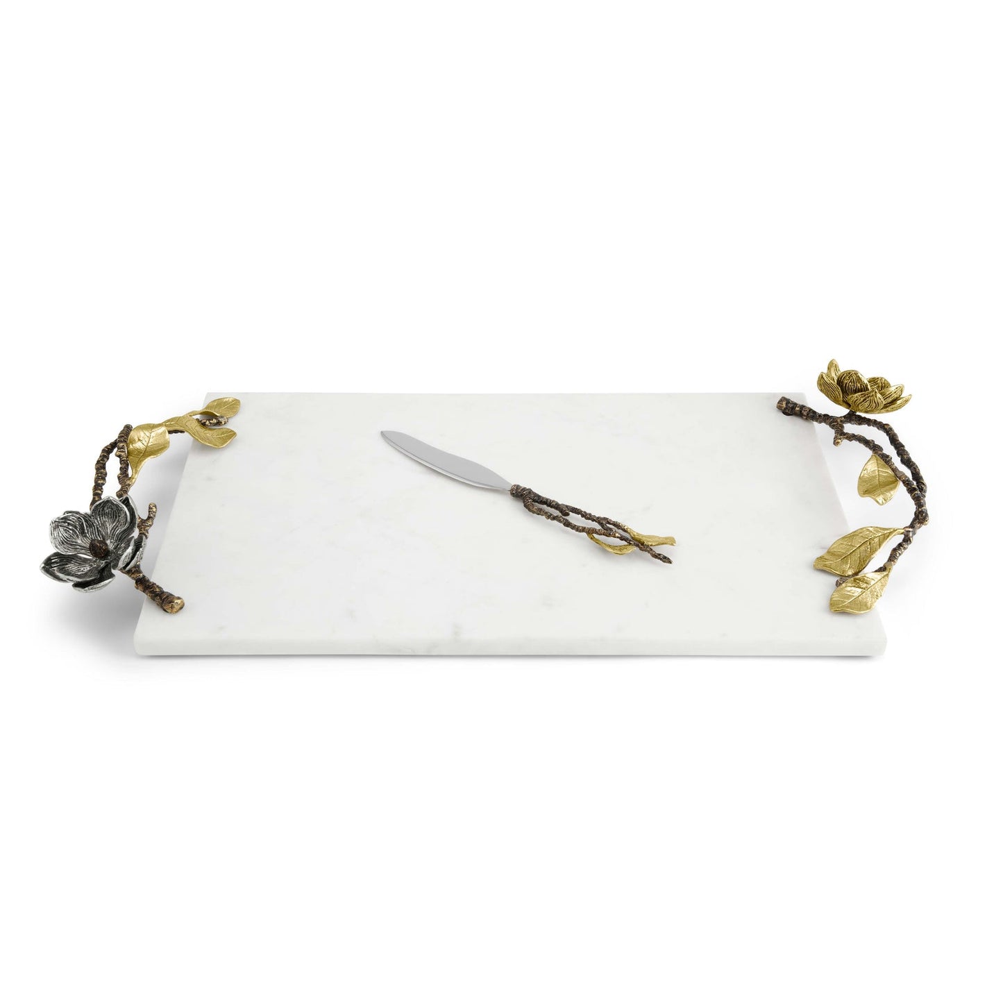 Vintage Bloom Cheese Board w/ Knife