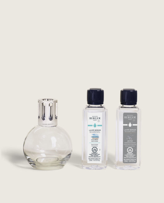 Essential Round Lamp Ritual Starter Kit with Air Pur So Neutral + Ocean Breeze