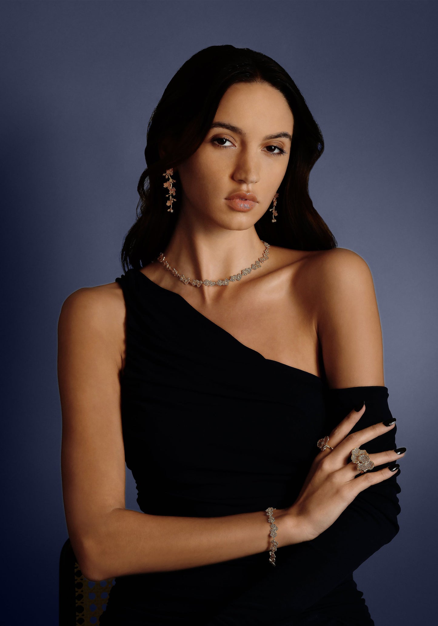 Orchid Link Bracelet