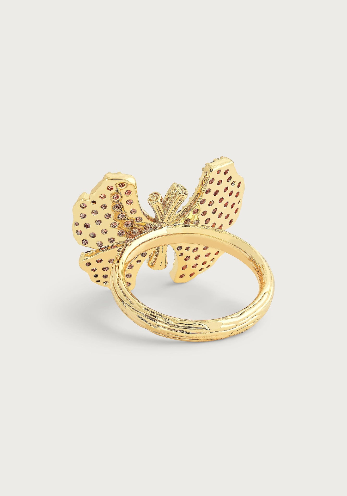 Butterfly Pink Pavé Ring