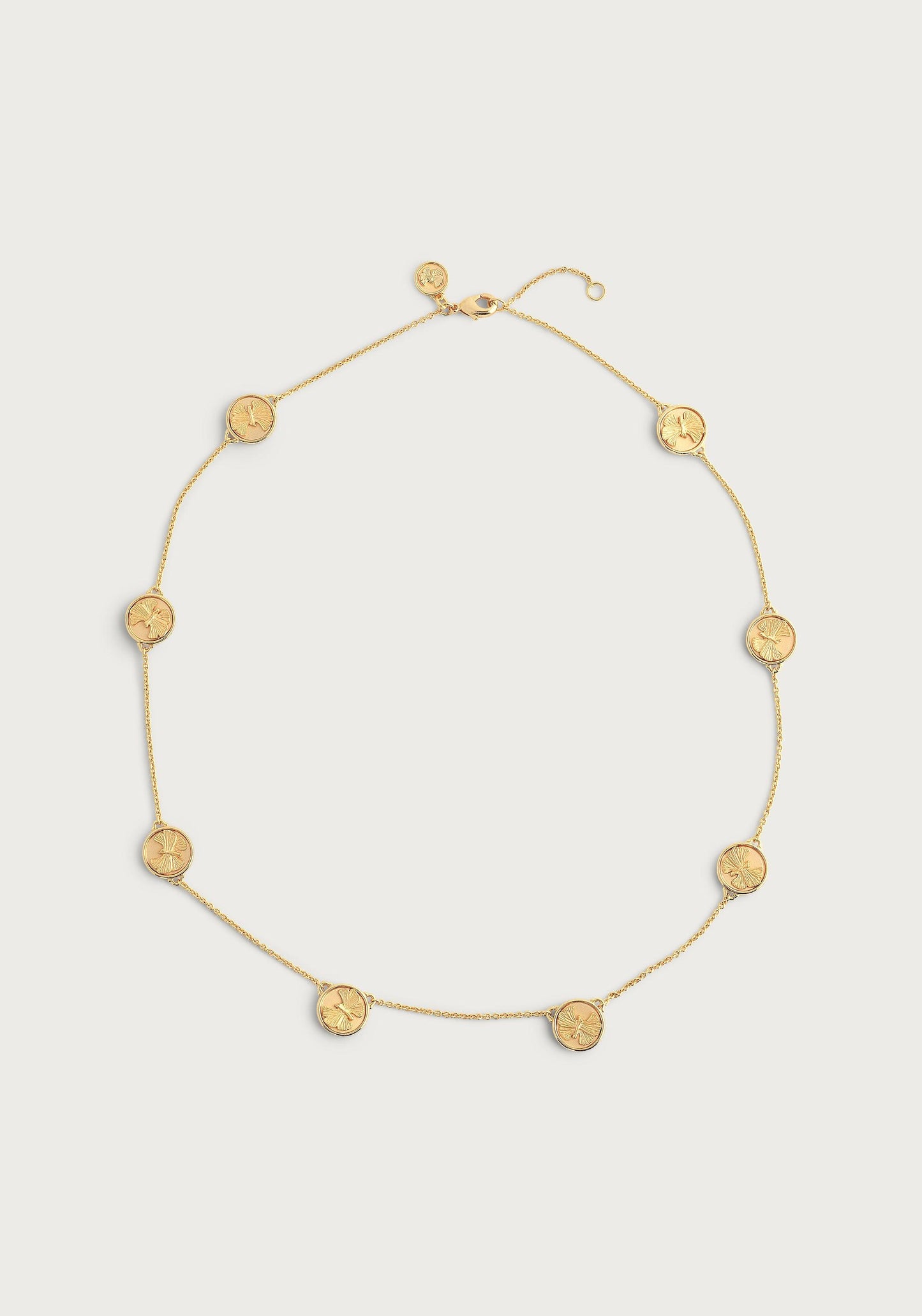 Butterfly Coin Station Necklace