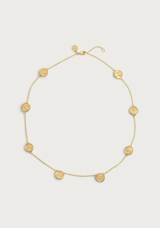 Butterfly Coin Station Necklace