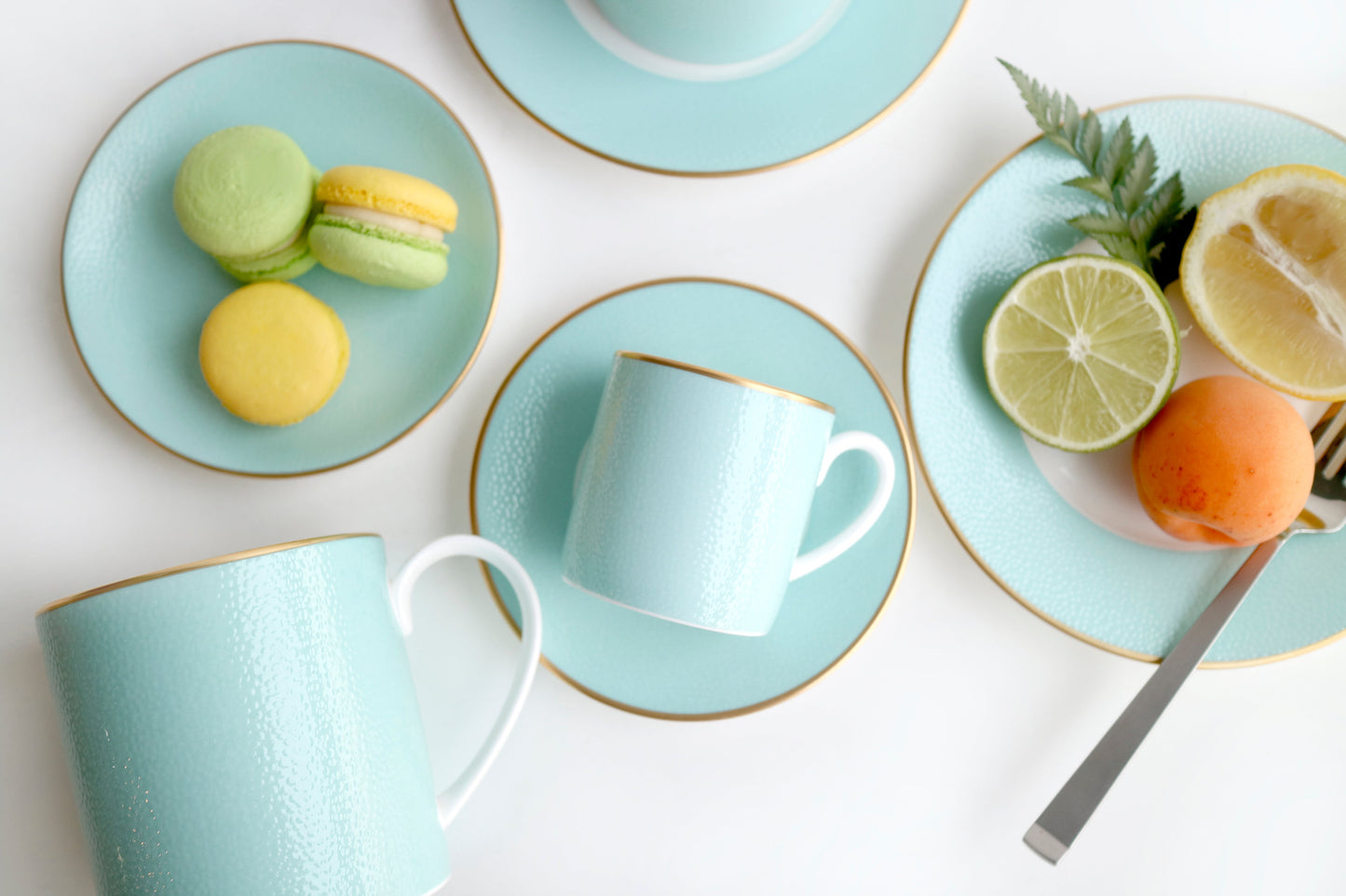 Charlotte - Set of 2, Espresso Cups and Saucers