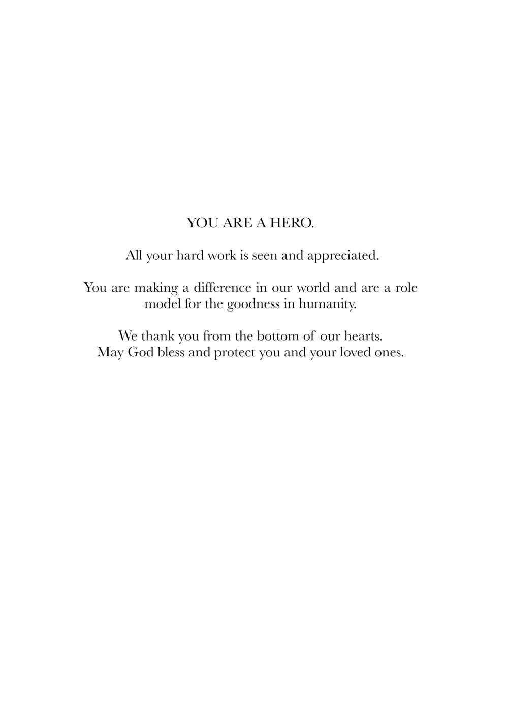 Everyday Heroes Greeting Card