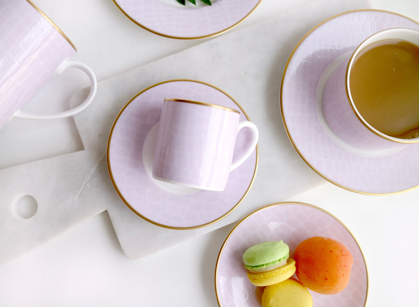 Layla - Set of 2, Espresso Cups and Saucers