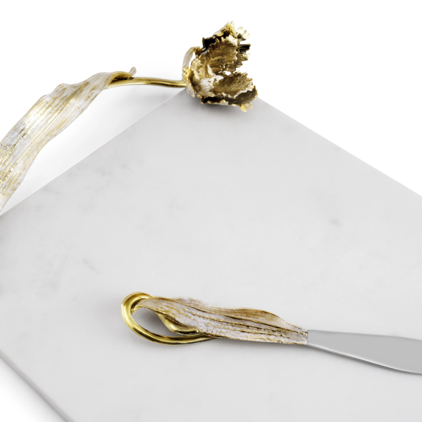 Tulip Cheese Board with Knife