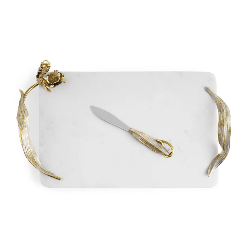 Tulip Cheese Board with Knife