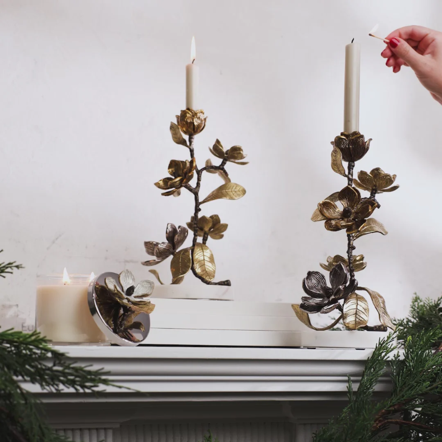 Vintage Bloom Candleholders