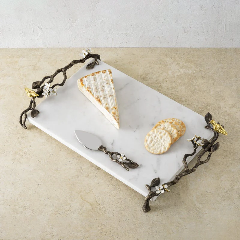 Lovebirds Cheese Board with Knife