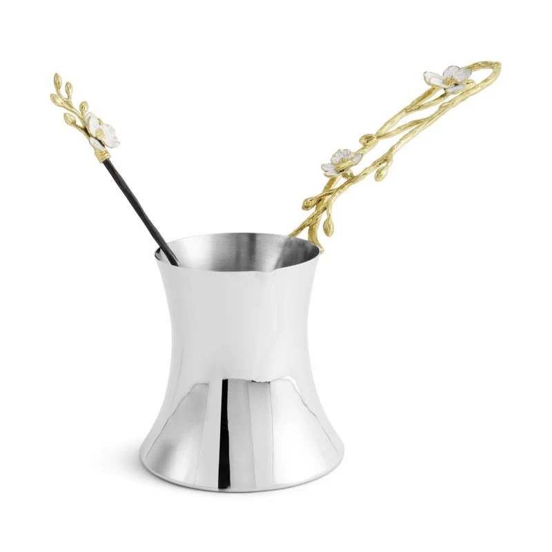 Orchid Coffee Pot with Spoon