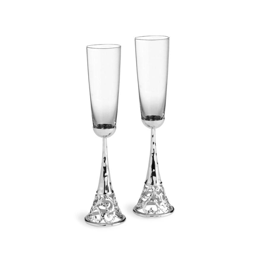 Heart Toasting Flute Set