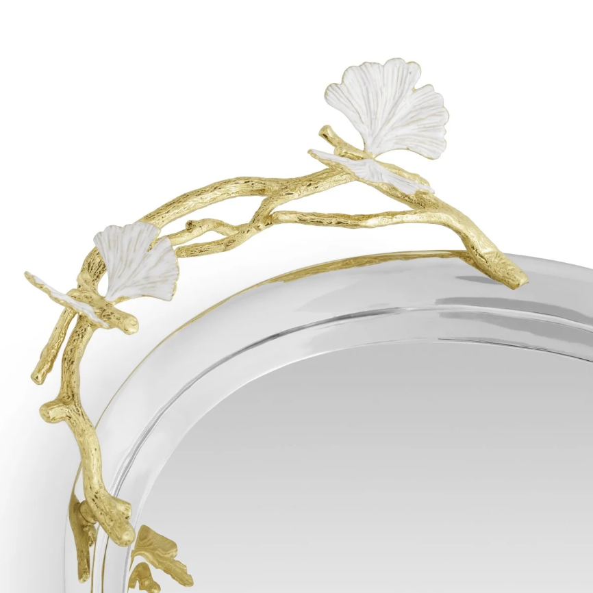 Butterfly Ginkgo Gold Tray