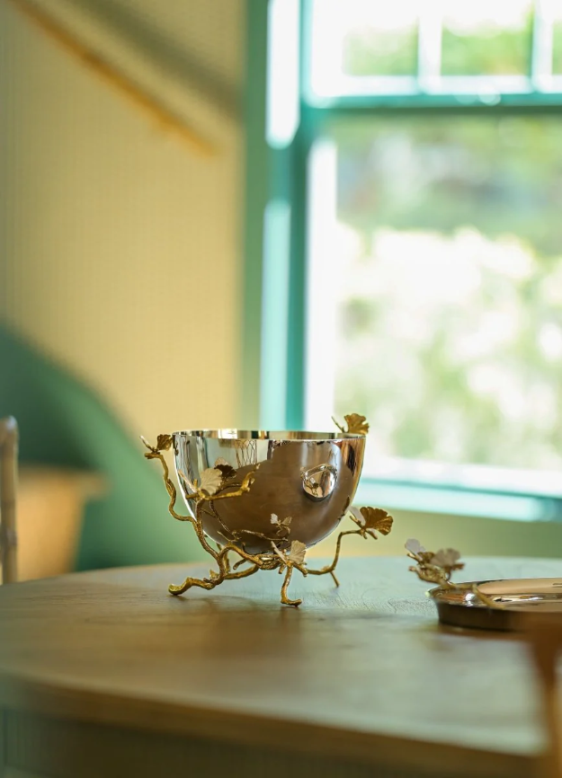 Butterfly Ginkgo Gold Bowl