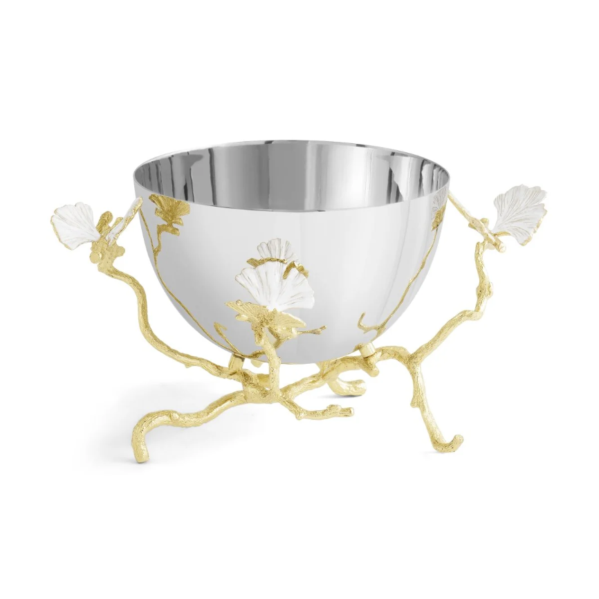 Butterfly Ginkgo Gold Bowl