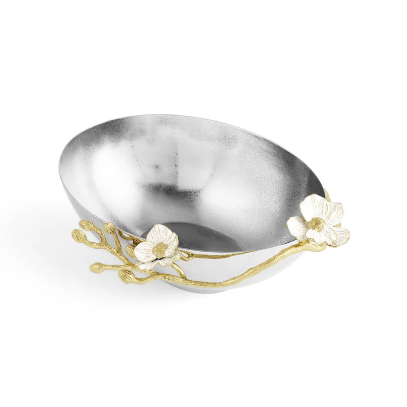 Orchid Low Oval Bowl