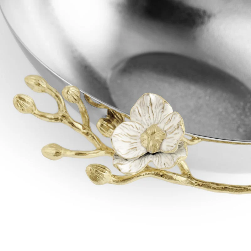 Orchid Low Oval Bowl