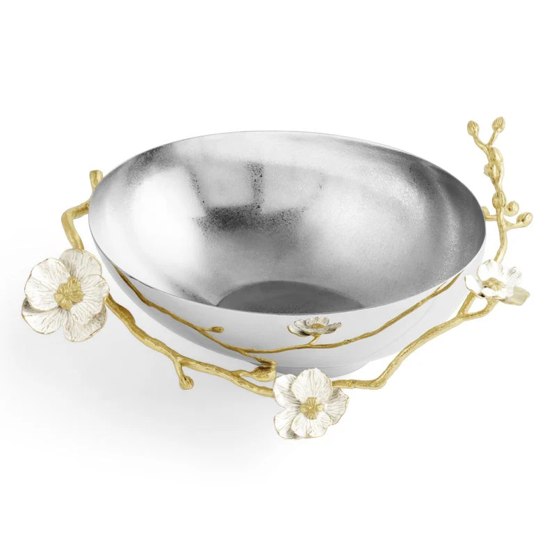 Orchid Low Oval Bowl