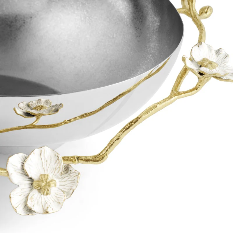 Orchid Low Oval Bowl