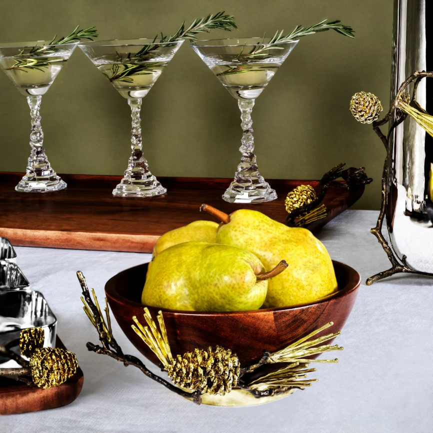 Pine Cone Wood Small Bowl