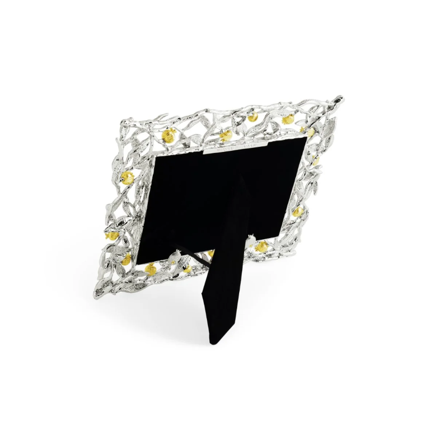 Pomegranate Silver & Gold 5x7 Frame