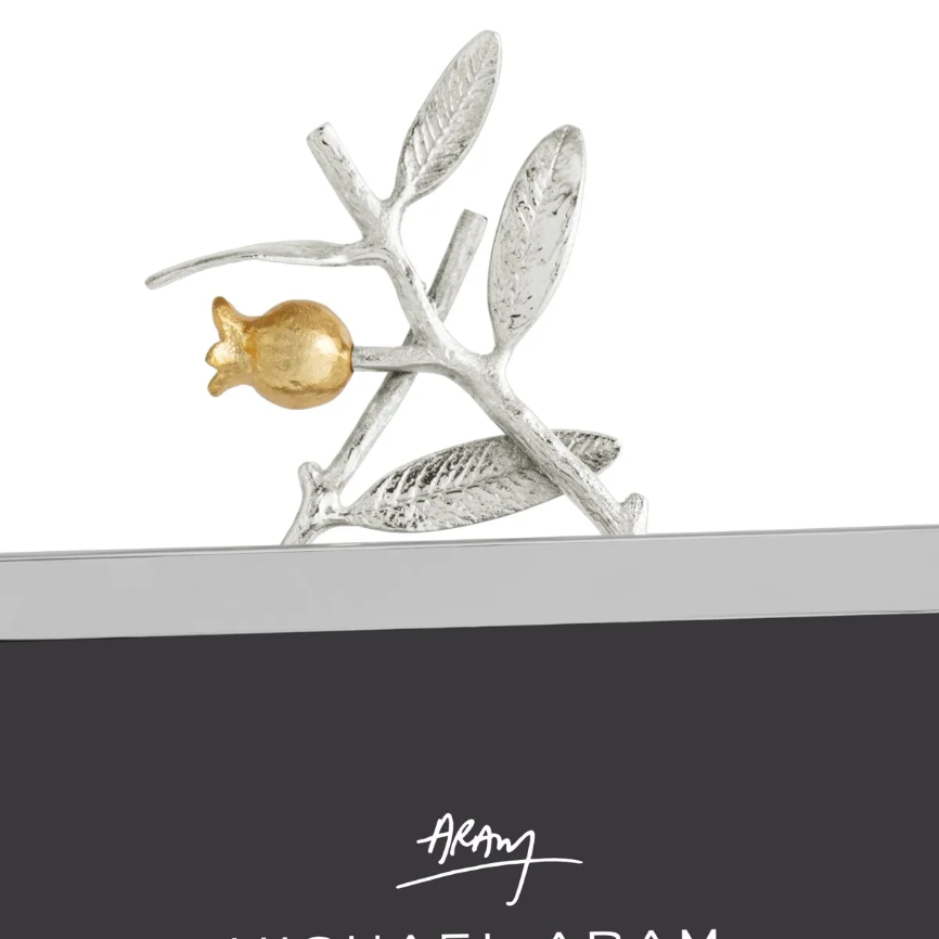 Pomegranate Silver & Gold Easel Frame