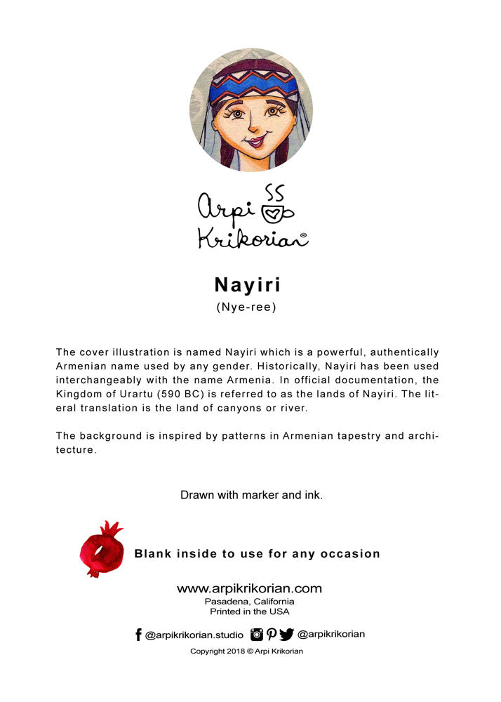Nayiri Greeting Card