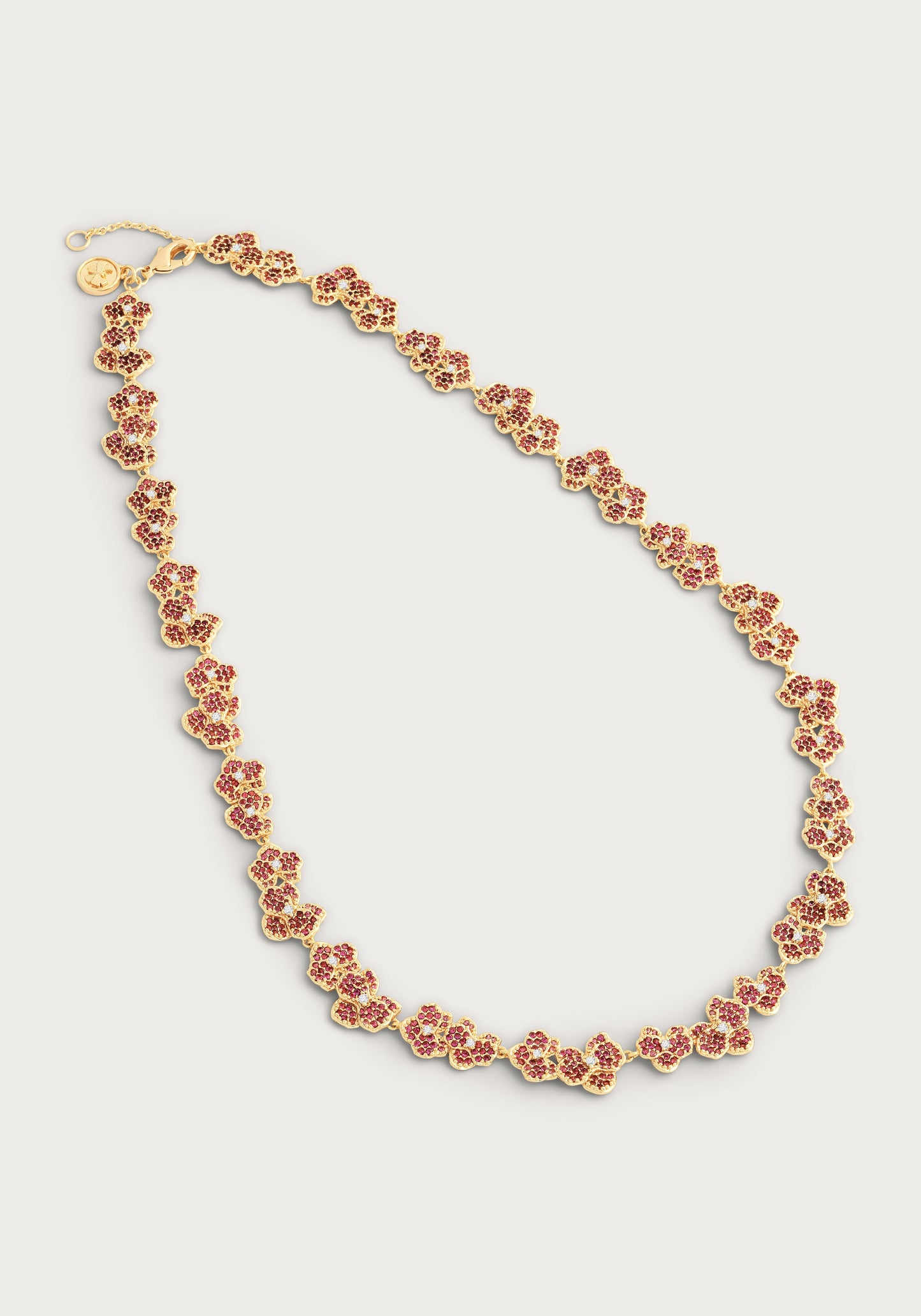 Orchid Pink Pavé Necklace