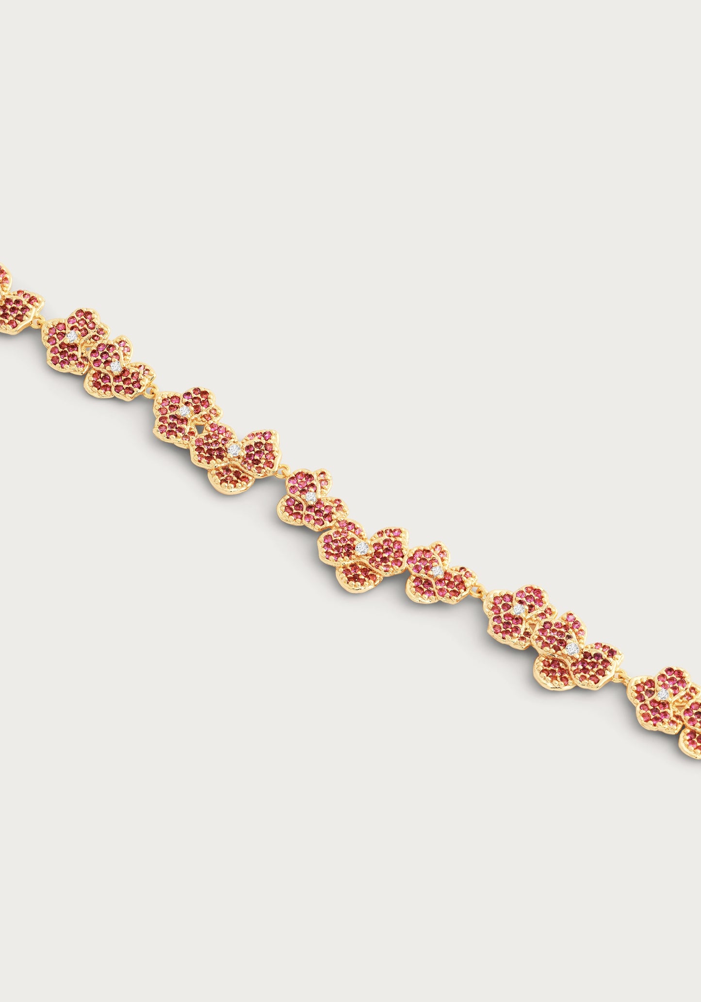Orchid Pink Pavé Necklace
