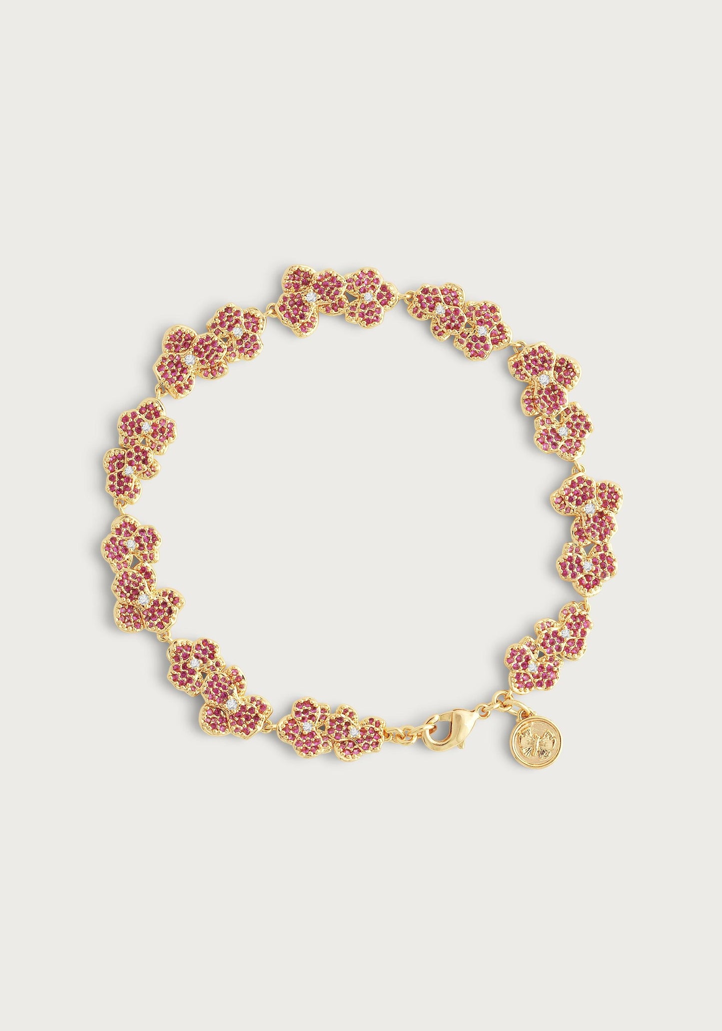Orchid Pink Pavé Tennis Bracelet