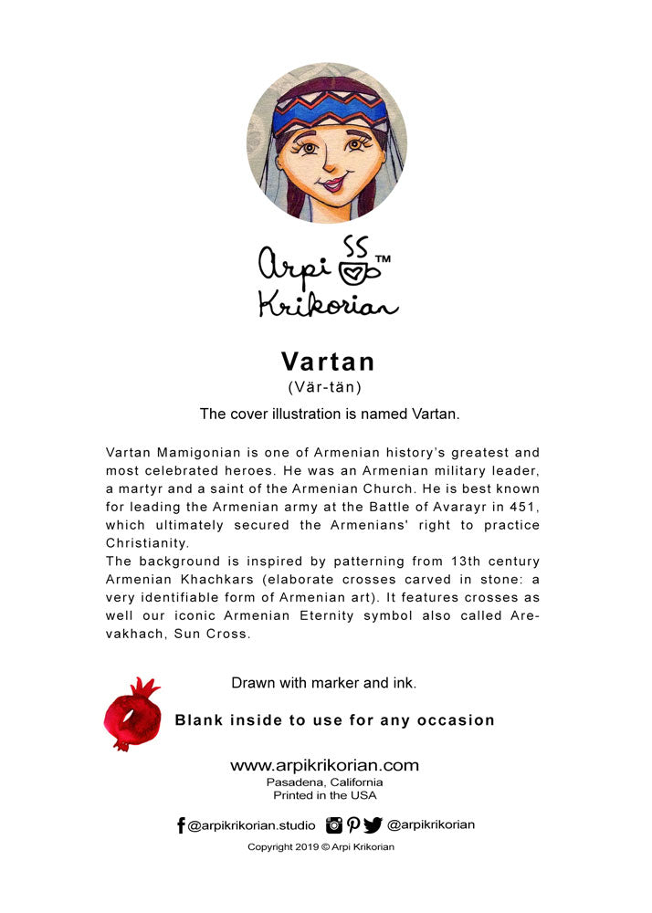 Vartan Greeting Card