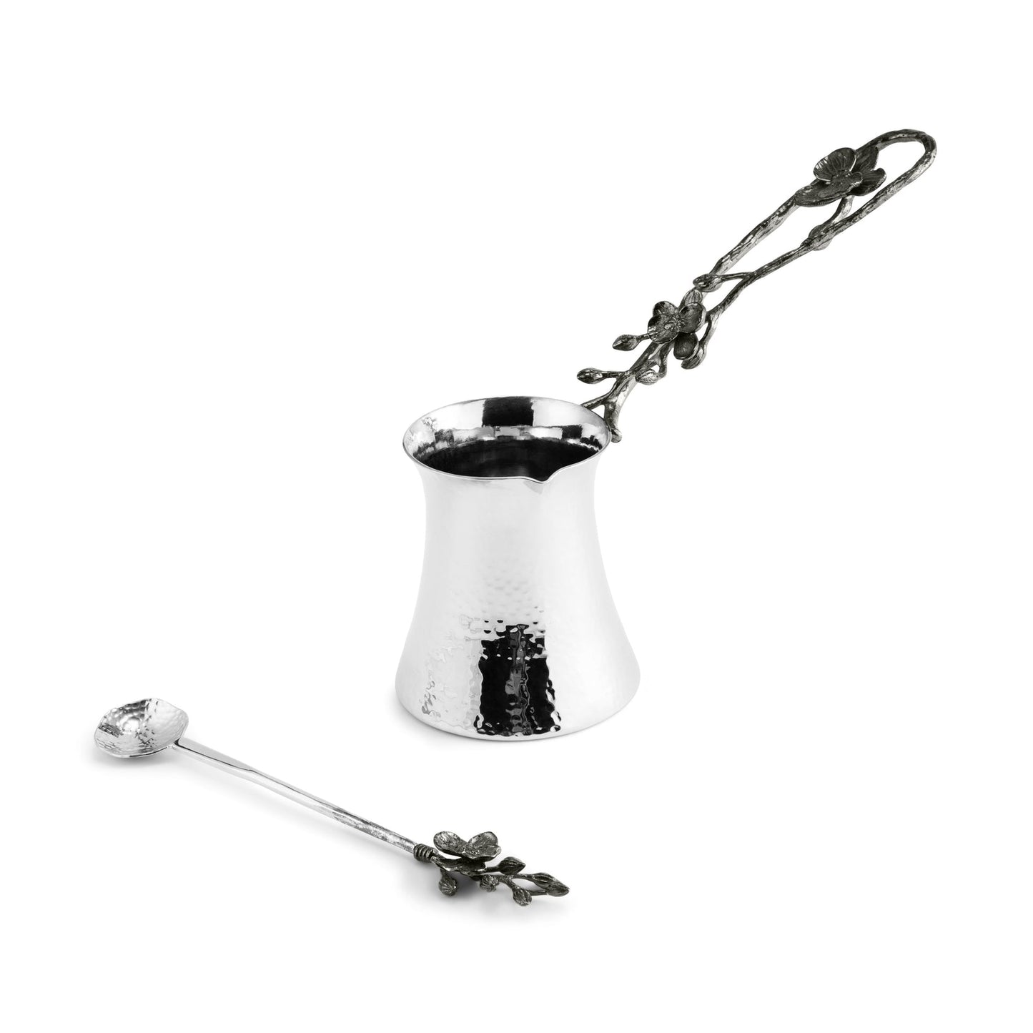 Black Orchid Coffee Pot w/ Spoon