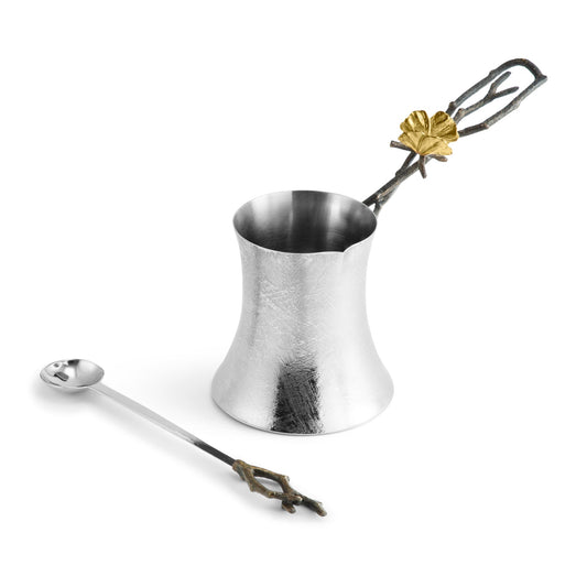 Butterfly Ginkgo Coffee Pot w/ Spoon
