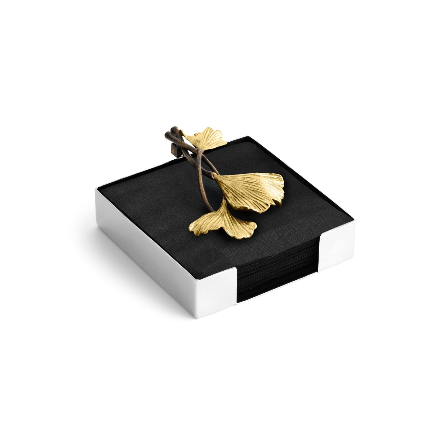 Golden Ginkgo Napkin Holder
