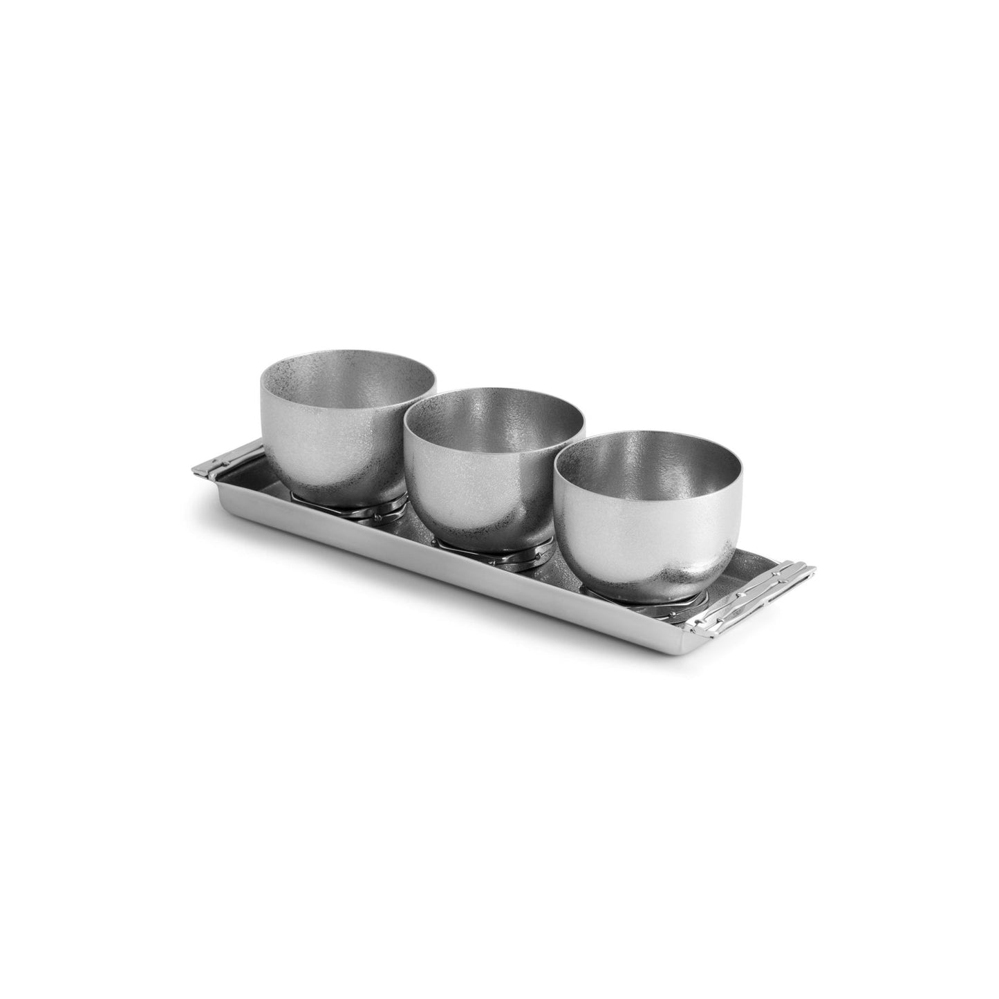 Mirage Triple Bowl Set w/ Tray
