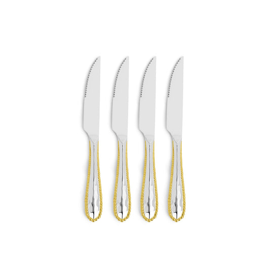 Molten Steak Knife Set - Gold