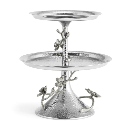 White Orchid 2-Tier Etagere