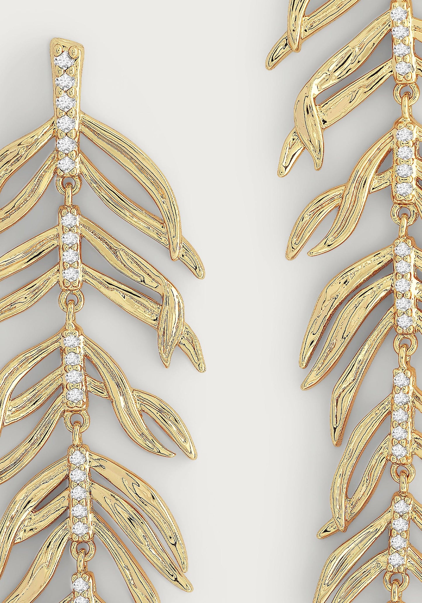 Palm Leaves Dangle Earrings