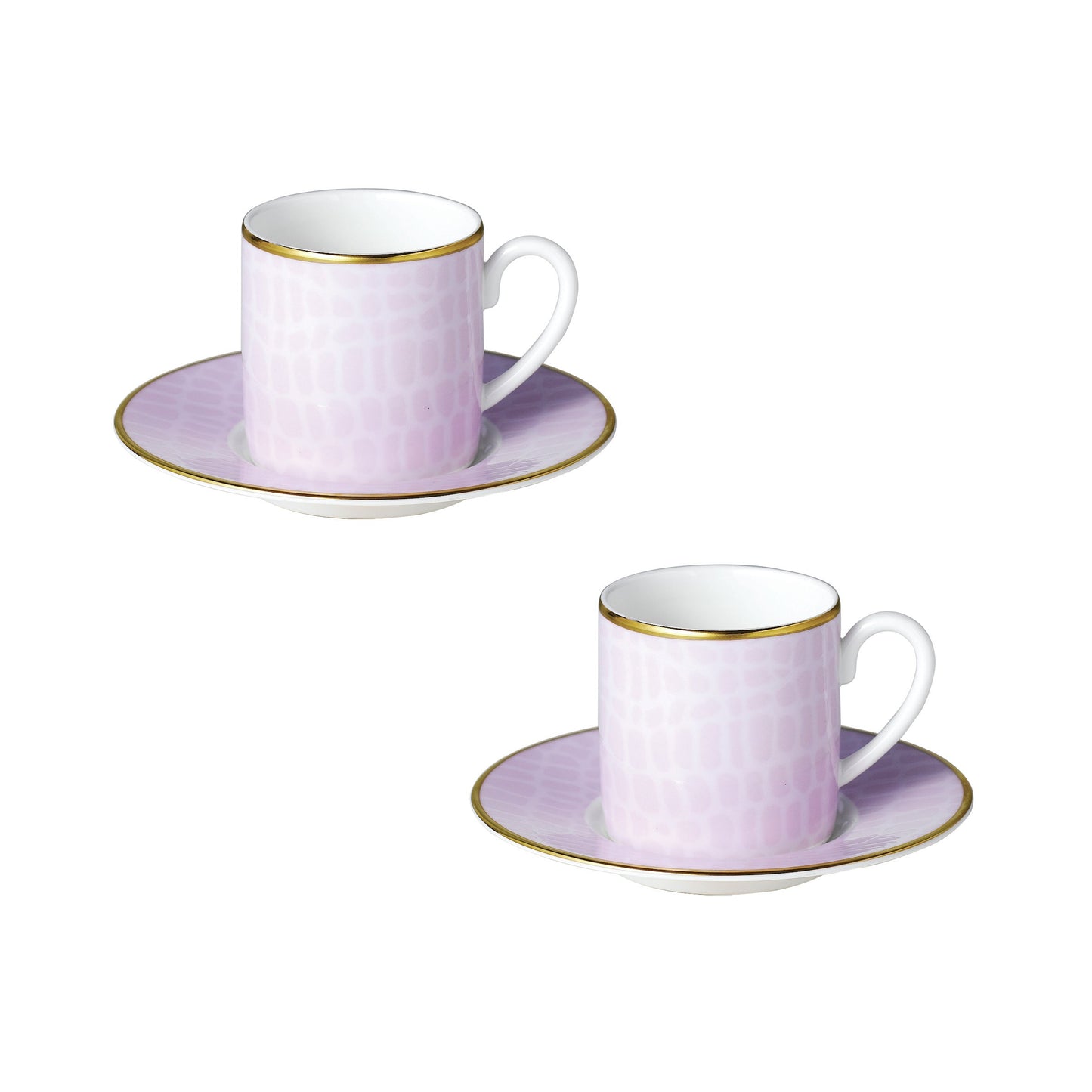 Layla - Set of 2, Espresso Cups and Saucers