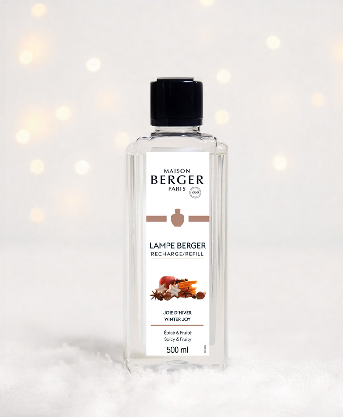 Blush & Spice - Blush Beige Carrée Fragrance Lamp Gift Set with Full-sized Winter Joy