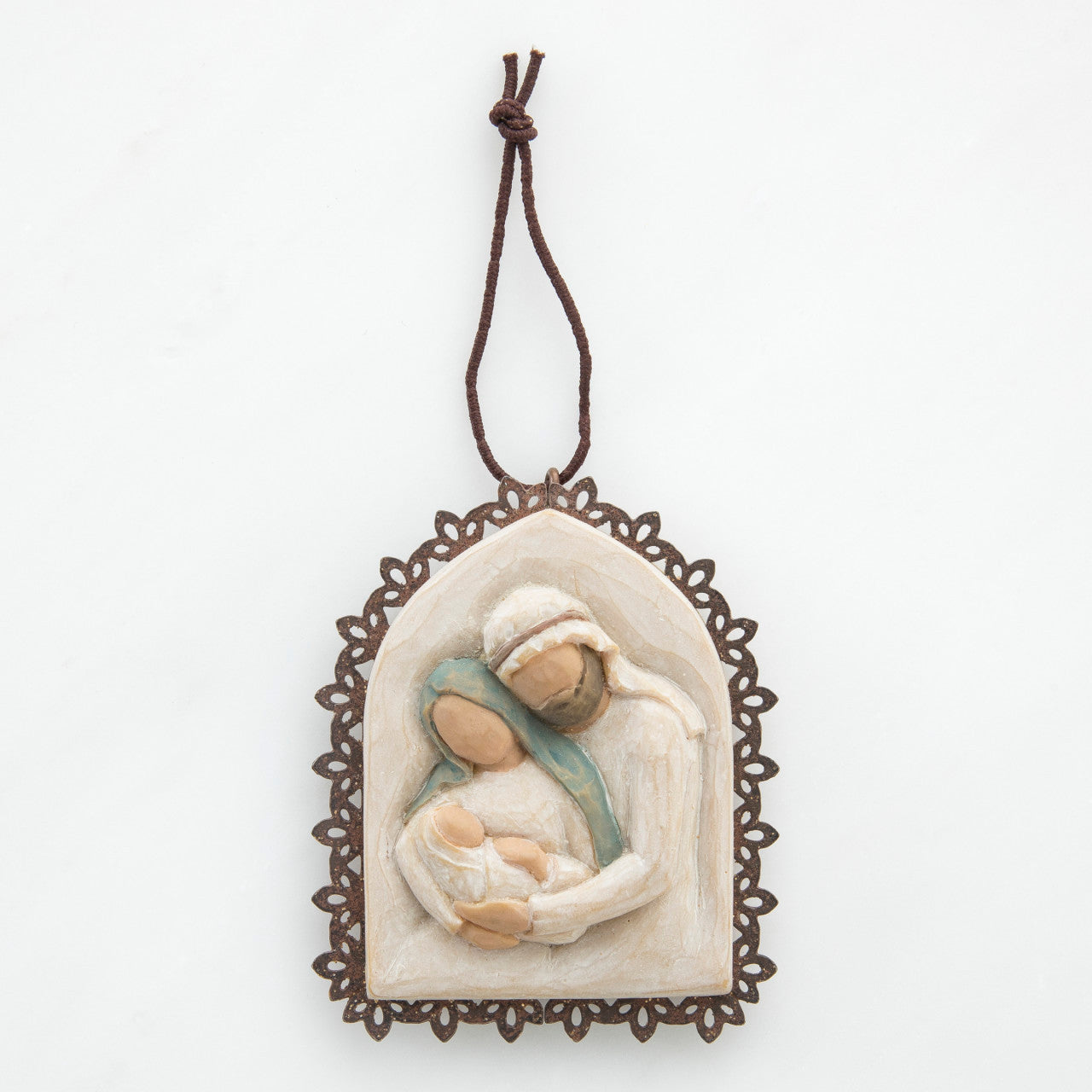 Holy Family Metal-edged Ornament